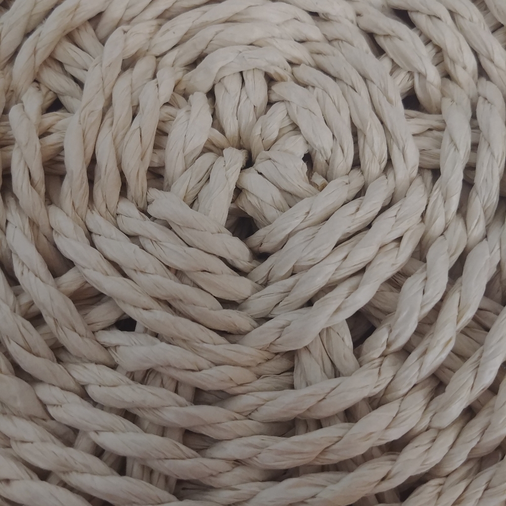 Round Raffia Crossbody Bag - Picture 2 of 3